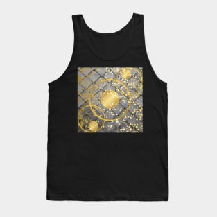 Geometric Golden Circle Abstract Tank Top